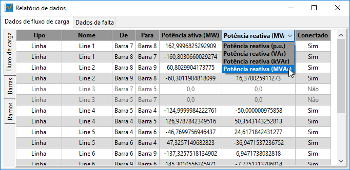 Visualizador de dados tabulados no PSP-UFU